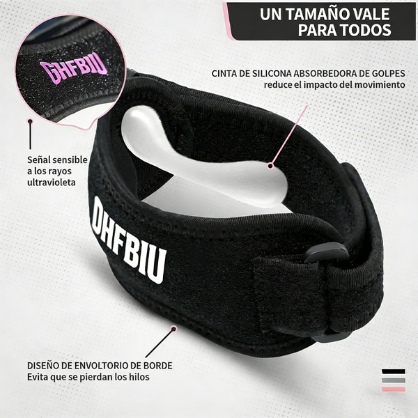 DHFBIU Banda de Rodilla con Soporte de Rotula, Ajustablepara Mujeres y Hombres,Ideal para Correr, Basquetbol,Voleibol, Sentadillas,Tendinitis y Rodilla del Saltador, RegaloIdeal para BlackFriday, Thanksgiving y Navidad 2026