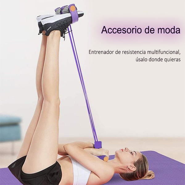 Banda elástica de pedal para entrenamiento de tensión manual, banda de estiramiento de yoga de látex natural ecológico, banda de resistencia ajustable para entrenamiento de brazos y cintura en gimnasio en casa, equipo de ejercicio