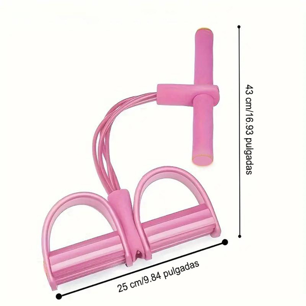 Banda elástica de pedal para entrenamiento de tensión manual, banda de estiramiento de yoga de látex natural ecológico, banda de resistencia ajustable para entrenamiento de brazos y cintura en gimnasio en casa, equipo de ejercicio