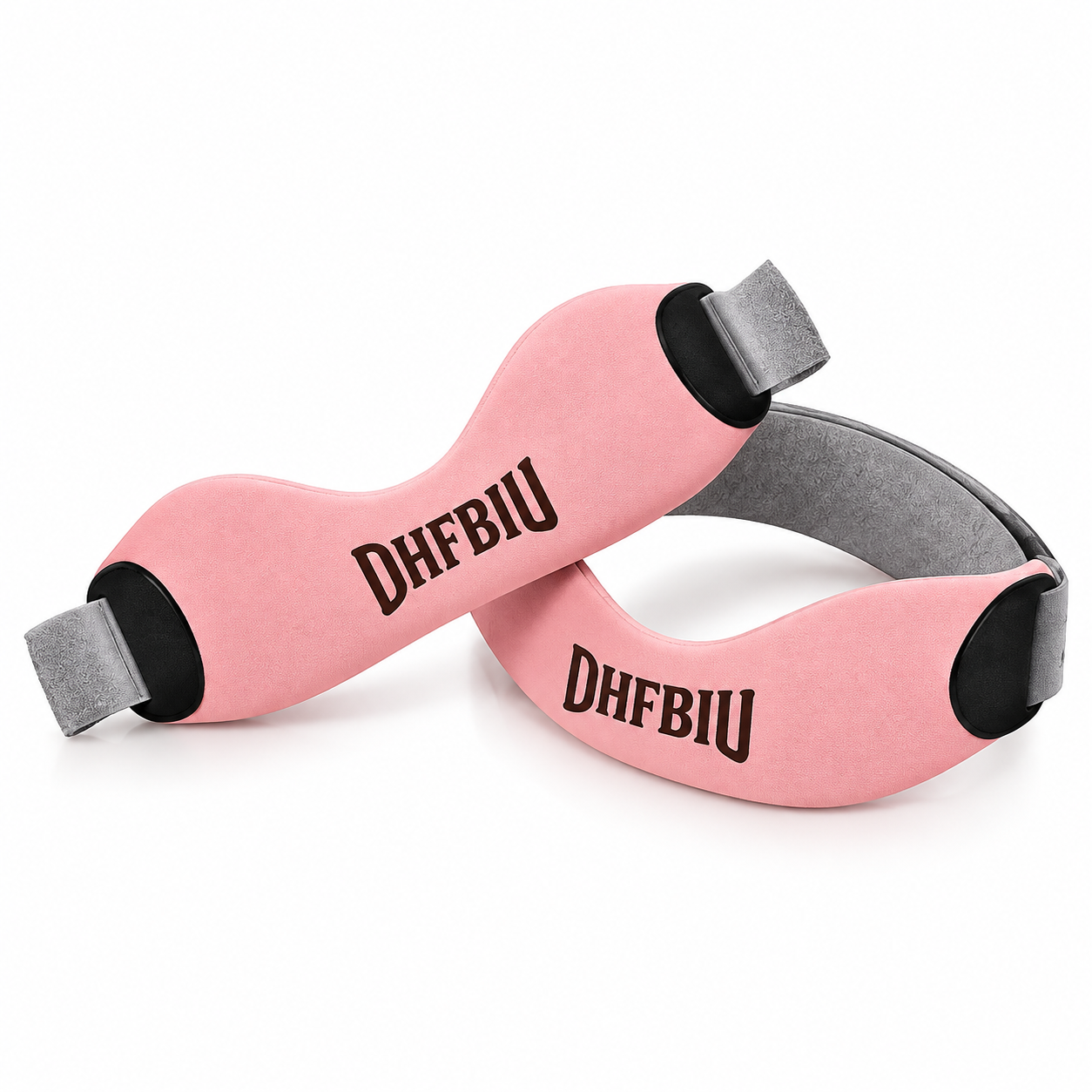 Rodillera Deportiva DHFBIU, Banda Rotuliana Ajustable con Almohadilla de Silicona, Soporte para Rodilla para Correr, Gimnasio y Entrenamiento, Rosa, 2 Piezas