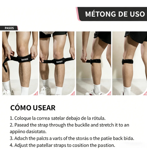 Rodillera de Silicona DHFBIU con Acolchado Grueso, Banda Rotuliana Ajustable, Soporte Deportivo para Rodilla, Correr y Gimnasio, Gris, 2 Piezas