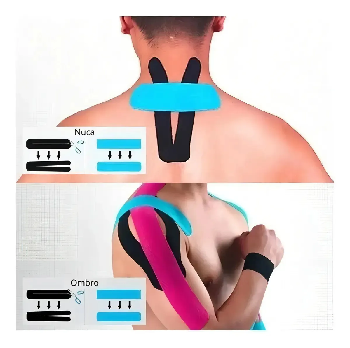 Cintas Kinesiologicas Vendaje Neuromuscular 4  Unidades