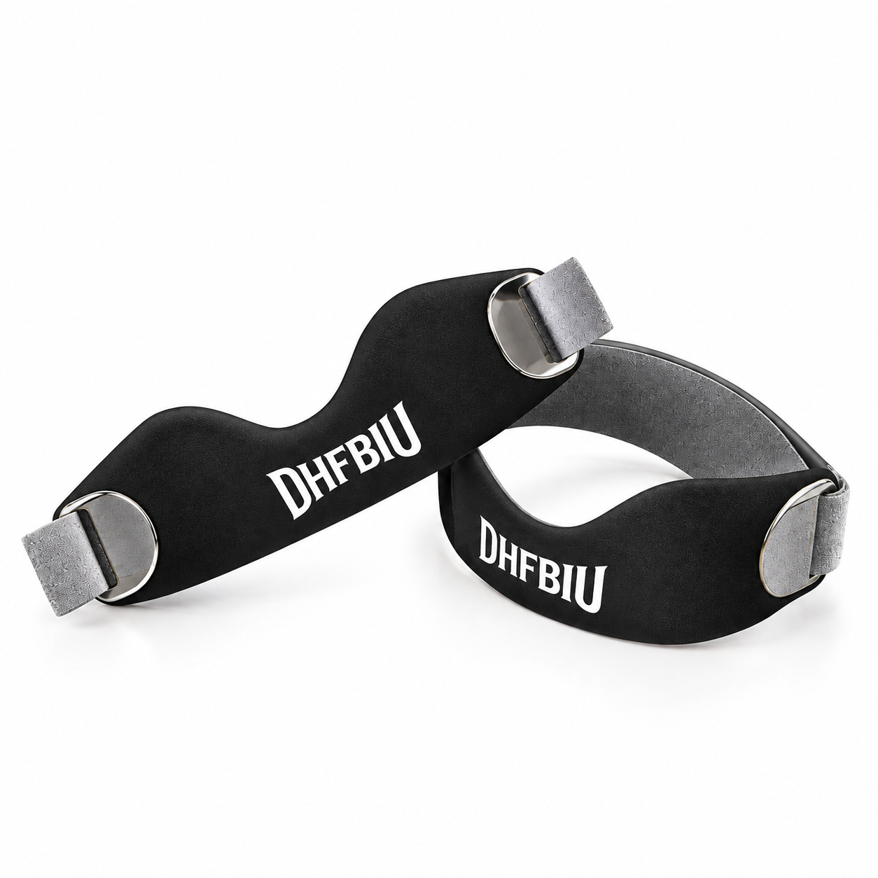 DHFBIU Rodillera Deportiva Ajustable, Banda Rotuliana con Almohadilla de Silicona, Soporte para Rodilla para Correr, Gimnasio y Fitness, Negro, 2 Piezas