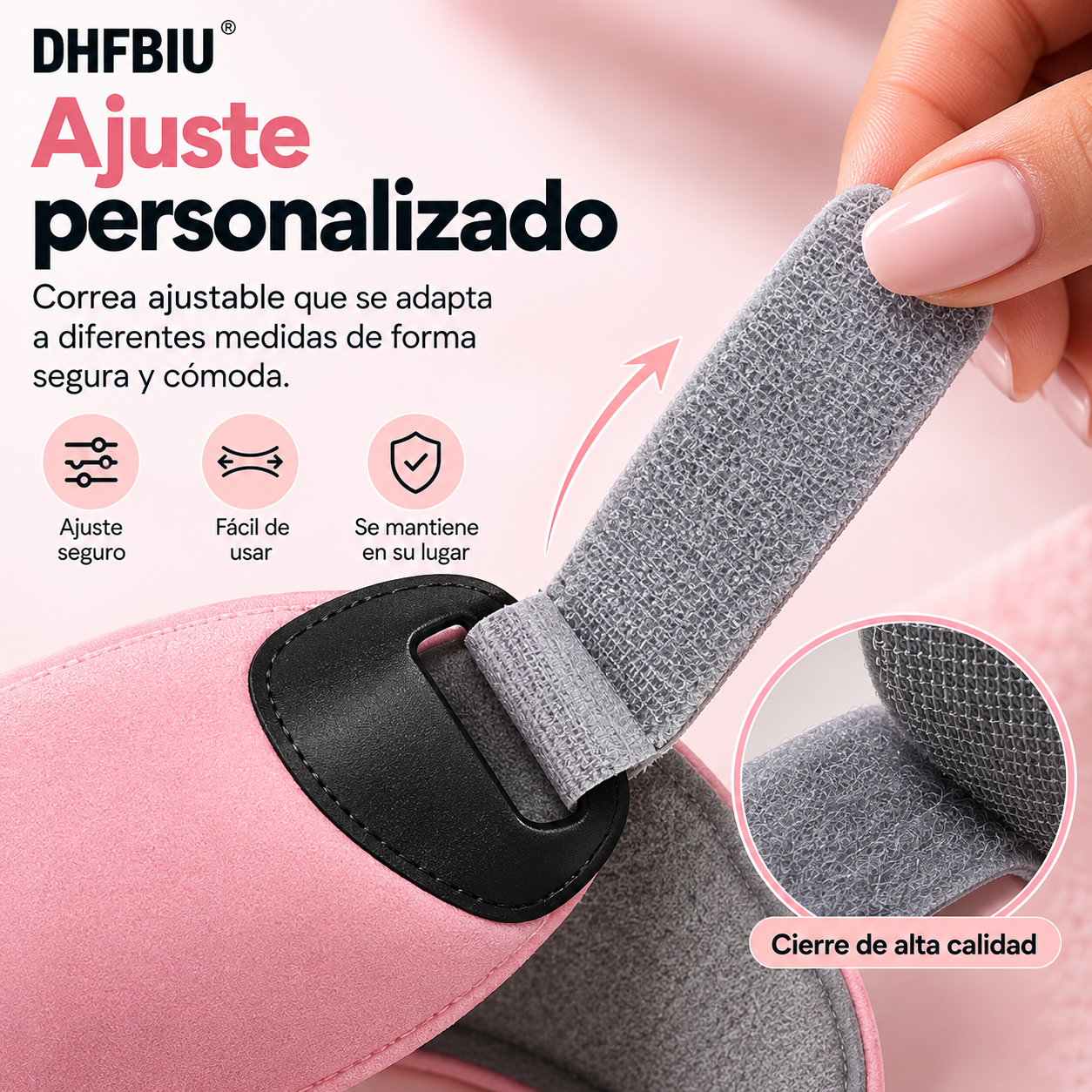 Rodillera Deportiva DHFBIU, Banda Rotuliana Ajustable con Almohadilla de Silicona, Soporte para Rodilla para Correr, Gimnasio y Entrenamiento, Rosa, 2 Piezas