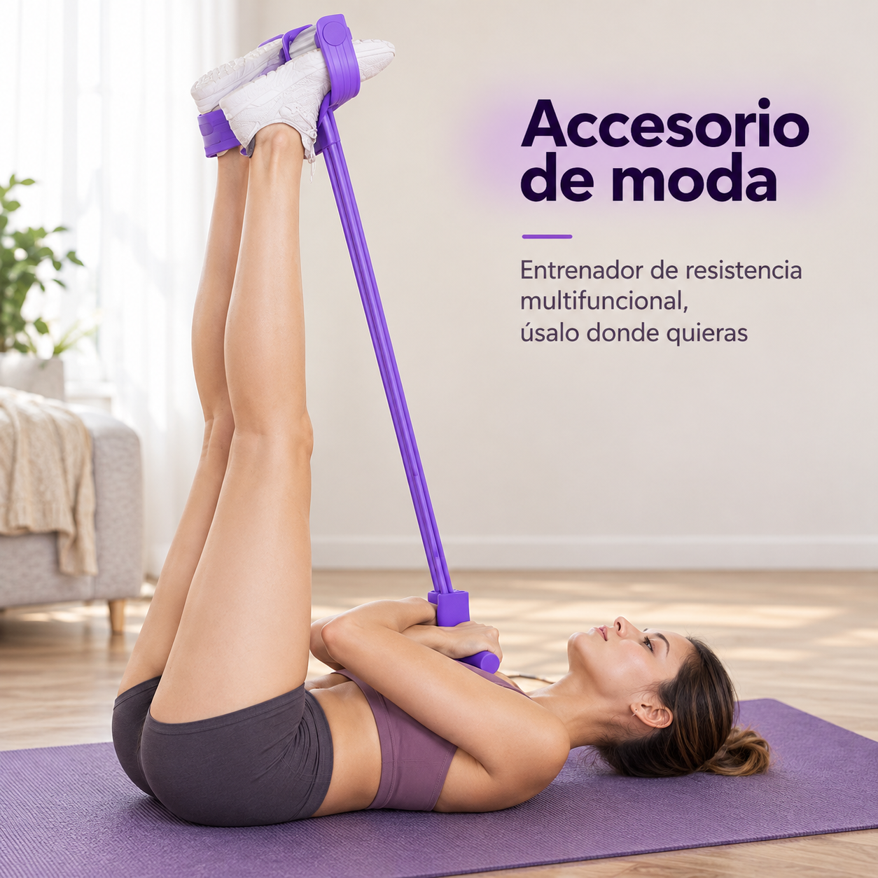 Banda elástica de pedal para entrenamiento de tensión manual, banda de estiramiento de yoga de látex natural ecológico, banda de resistencia ajustable para entrenamiento de brazos y cintura en gimnasio en casa, equipo de ejercicio