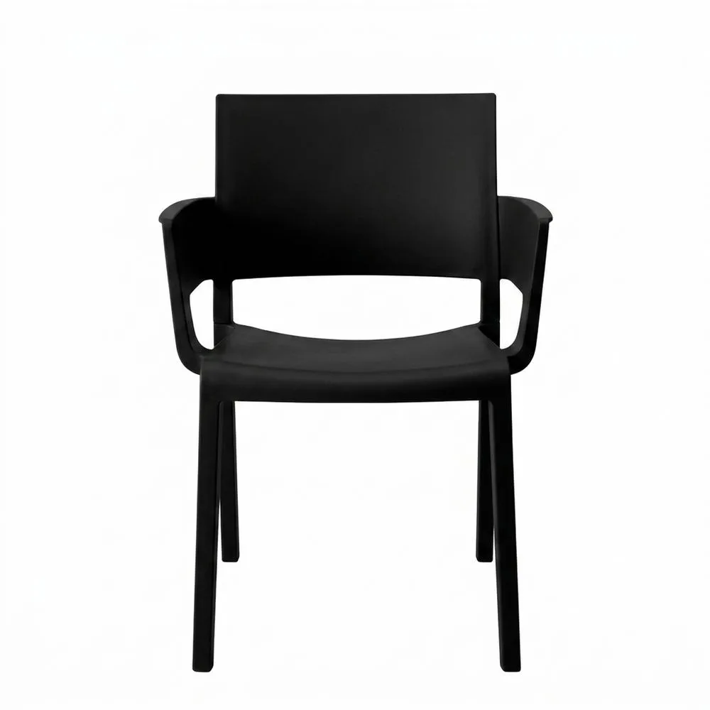 Asientos de polipropileno negro