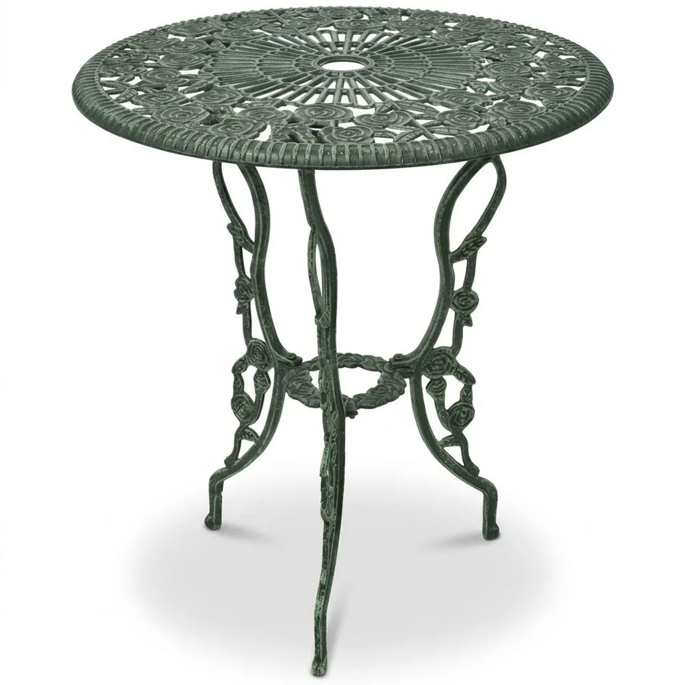 Mesa giratoria de aluminio prensado verde