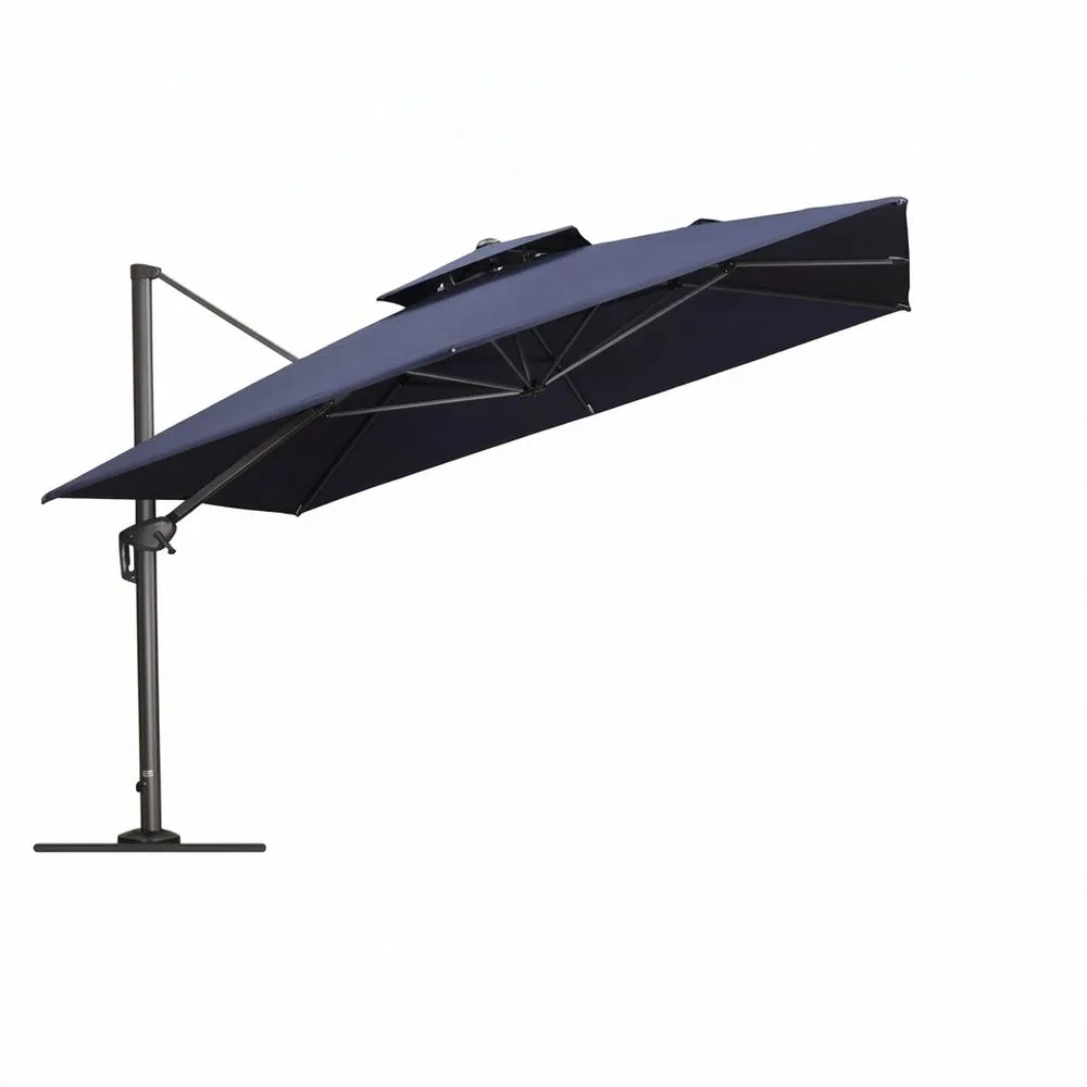 Sombrilla de jardín azul