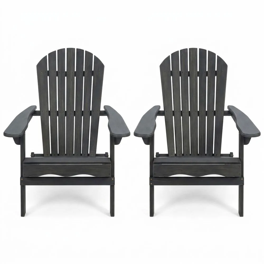 Conjunto de 2 sillas de madera de acacia