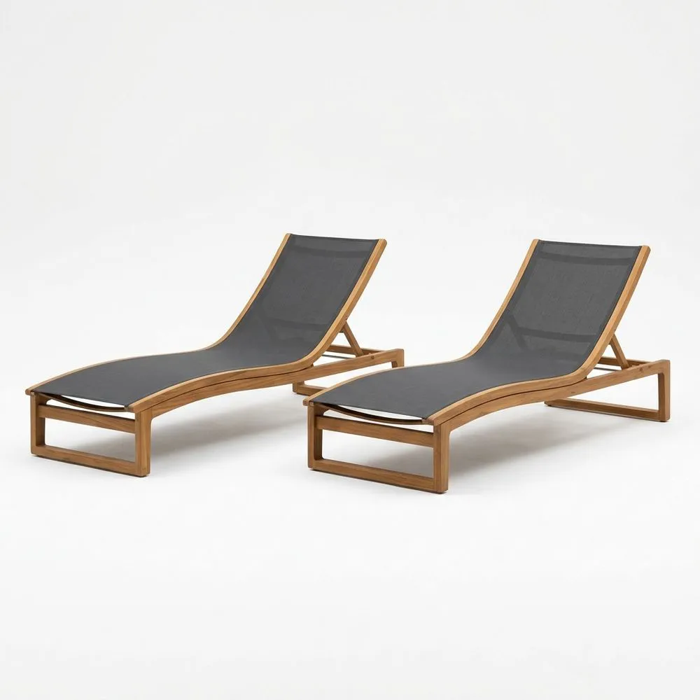 Set de Tumbonas de Madera de Teca y Tela de Poliéster GrisSet de Tumbonas de Madera de Teca y Tela de Poliéster GrisSet de Tumbonas de Madera de Teca y Tela de Poliéster GrisSet de Tumbonas de Madera de Teca y Tela de Poliéster Gris