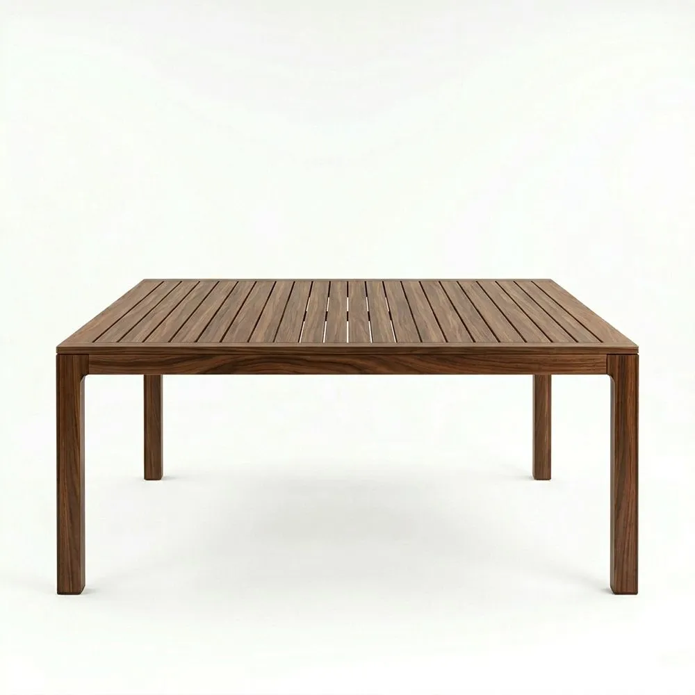 Mesa de Comedor de Madera de teca Marrón