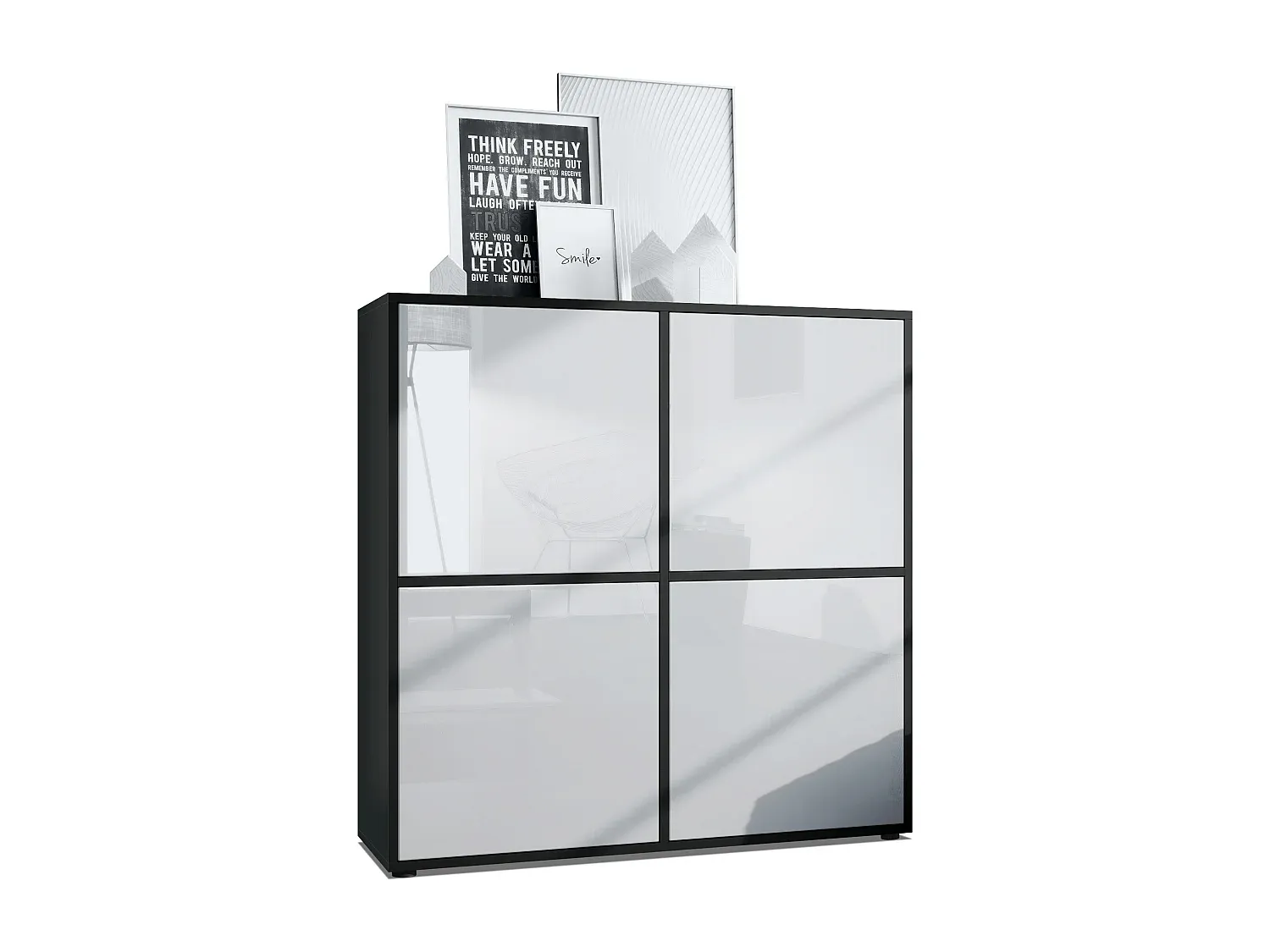 Moderner Highboard mit Betonlook-Vibyogi
