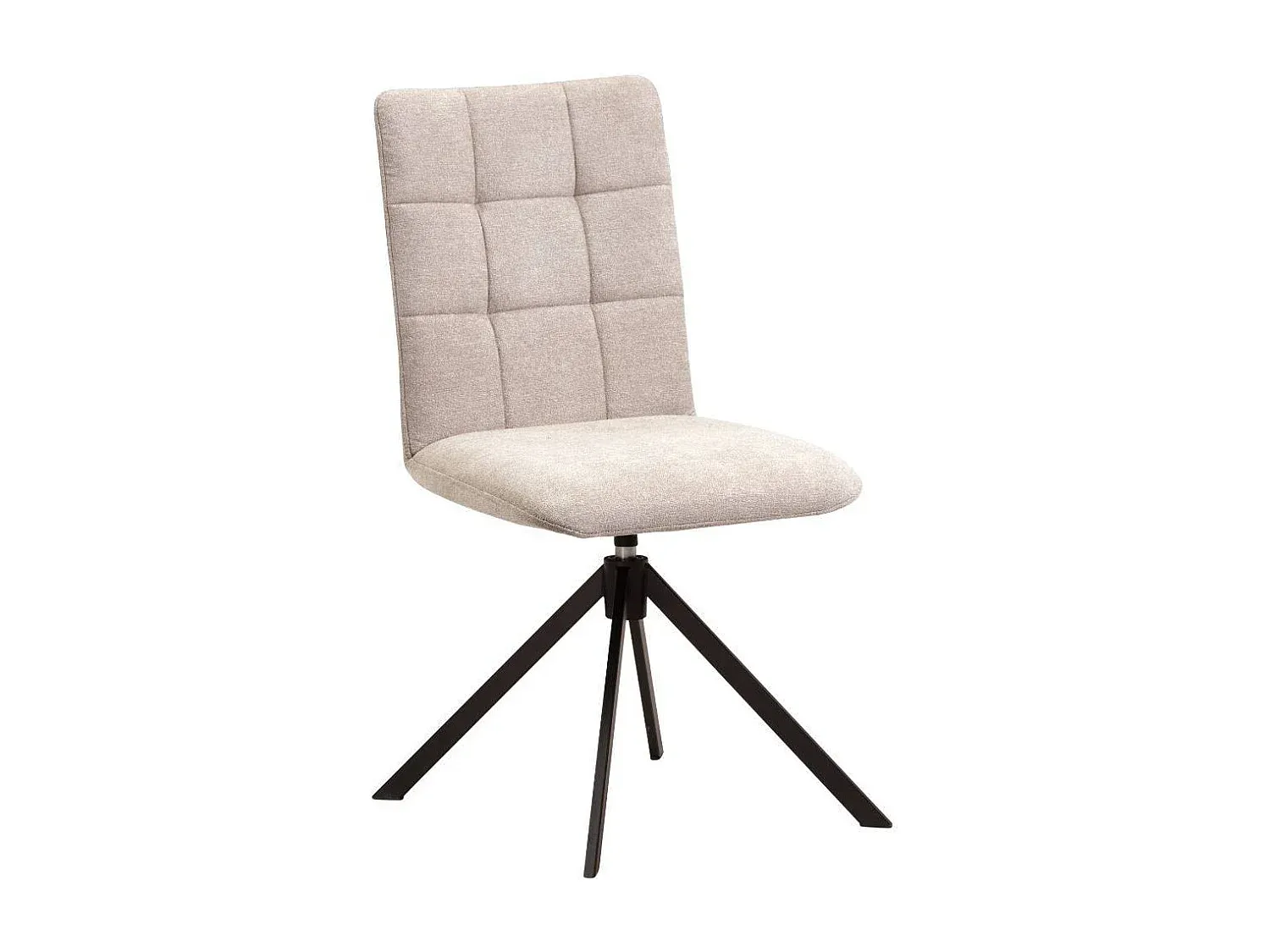 Eleganter Polsterstuhl mit Metallrahmen und Steppdesign, 2er Set-Vibyogi