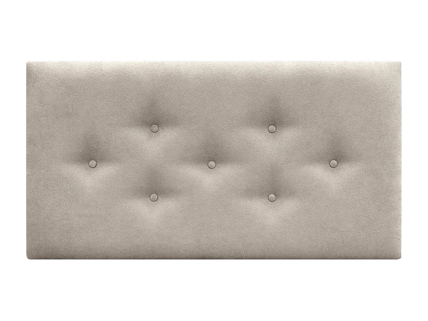 Luxuriös gepolstertes Bettkopfteil mit Knopf-Design, Beige, 110 cm-Vibyogi