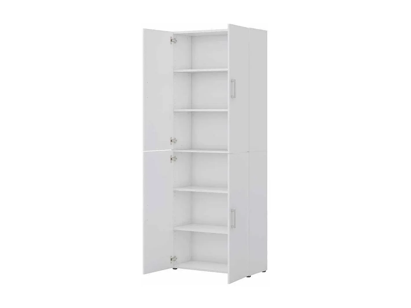 Moderner Aktenschrank mit vier Türen, Weiß-Vibyogi