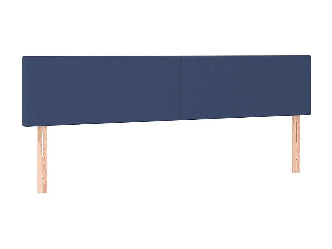 Verstellbare Kopfteile im 2er-Set, Blau, 80x5x78/88 cm-Vibyogi