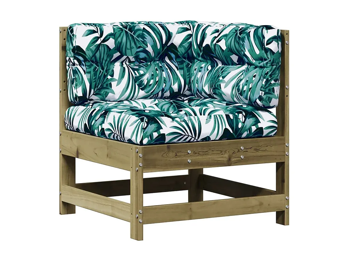 Komfortables Gartenmöbel-Set aus Holz mit Kissen-Vibyogi