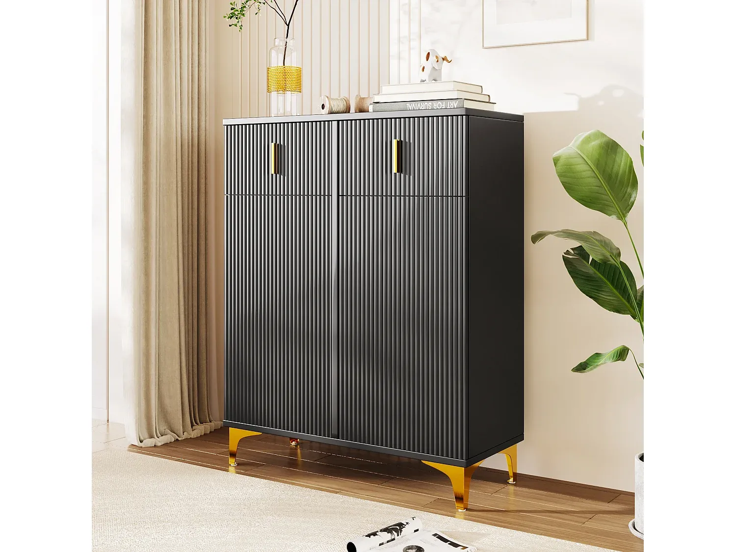 Elegantes Sideboard mit Stauraumoptionen-Vibyogi