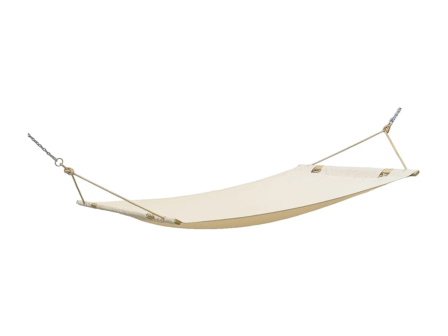 Beige Hängematte mit Gestell für drinnen und draußen-Vibyogi