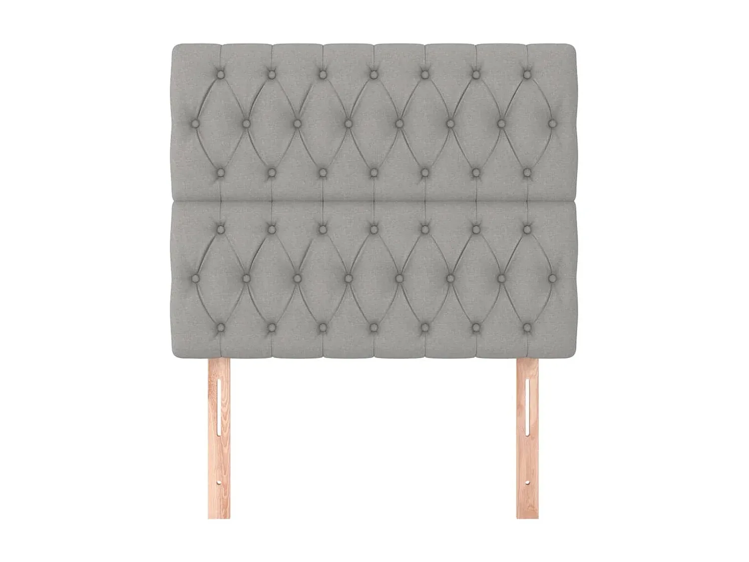 Helles Kopfteil für Bett 100x7x78/88 cm Stoff-Vibyogi