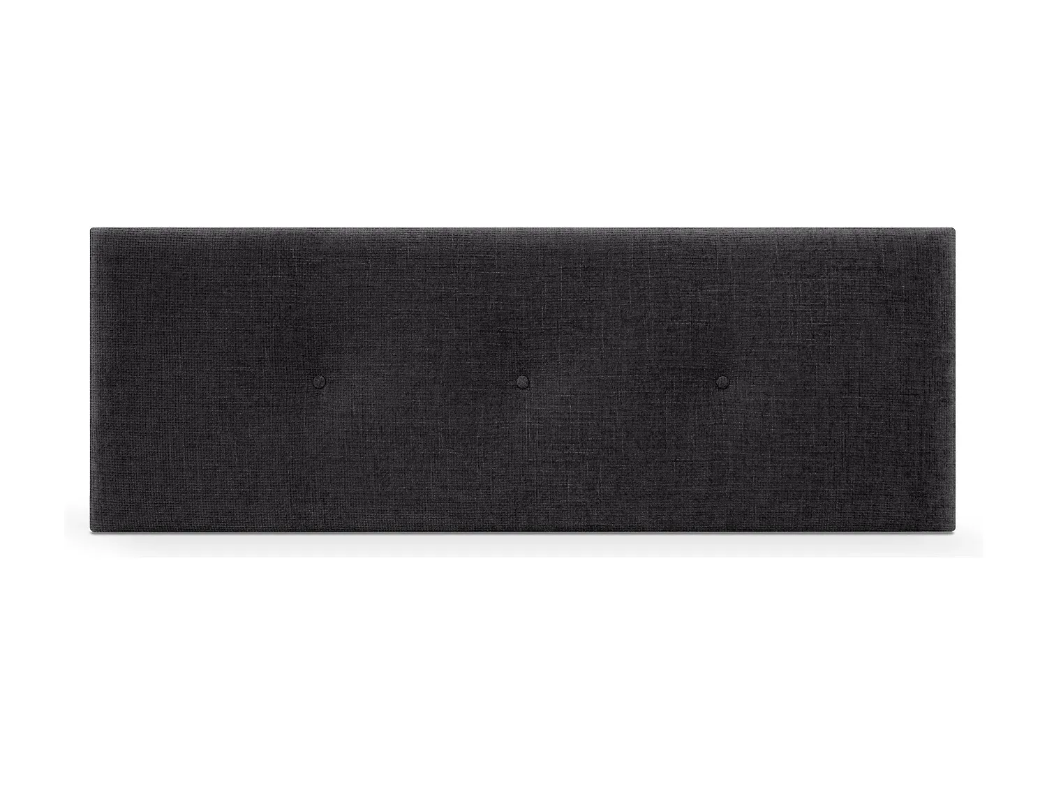 Kopfteil aus Naturwolle mit Knöpfen 150x50cm - Schwarz-Vibyogi