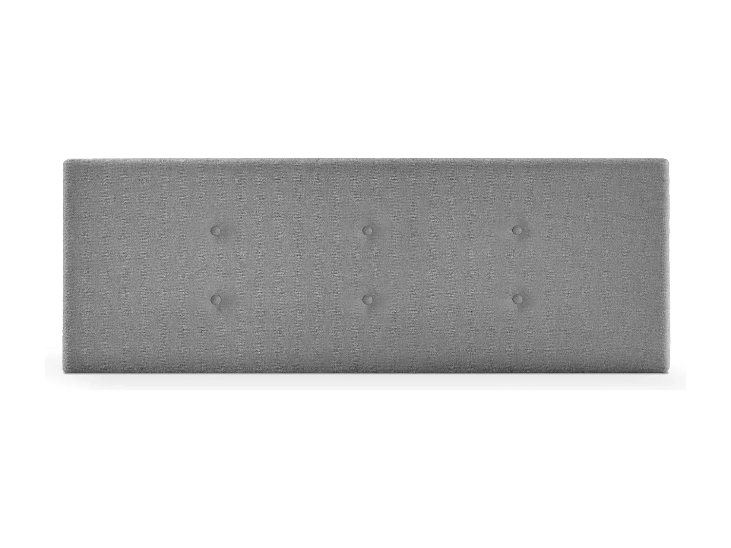 Stoff-Kopfteil mit Knöpfen 160x50cm in Grau-Vibyogi