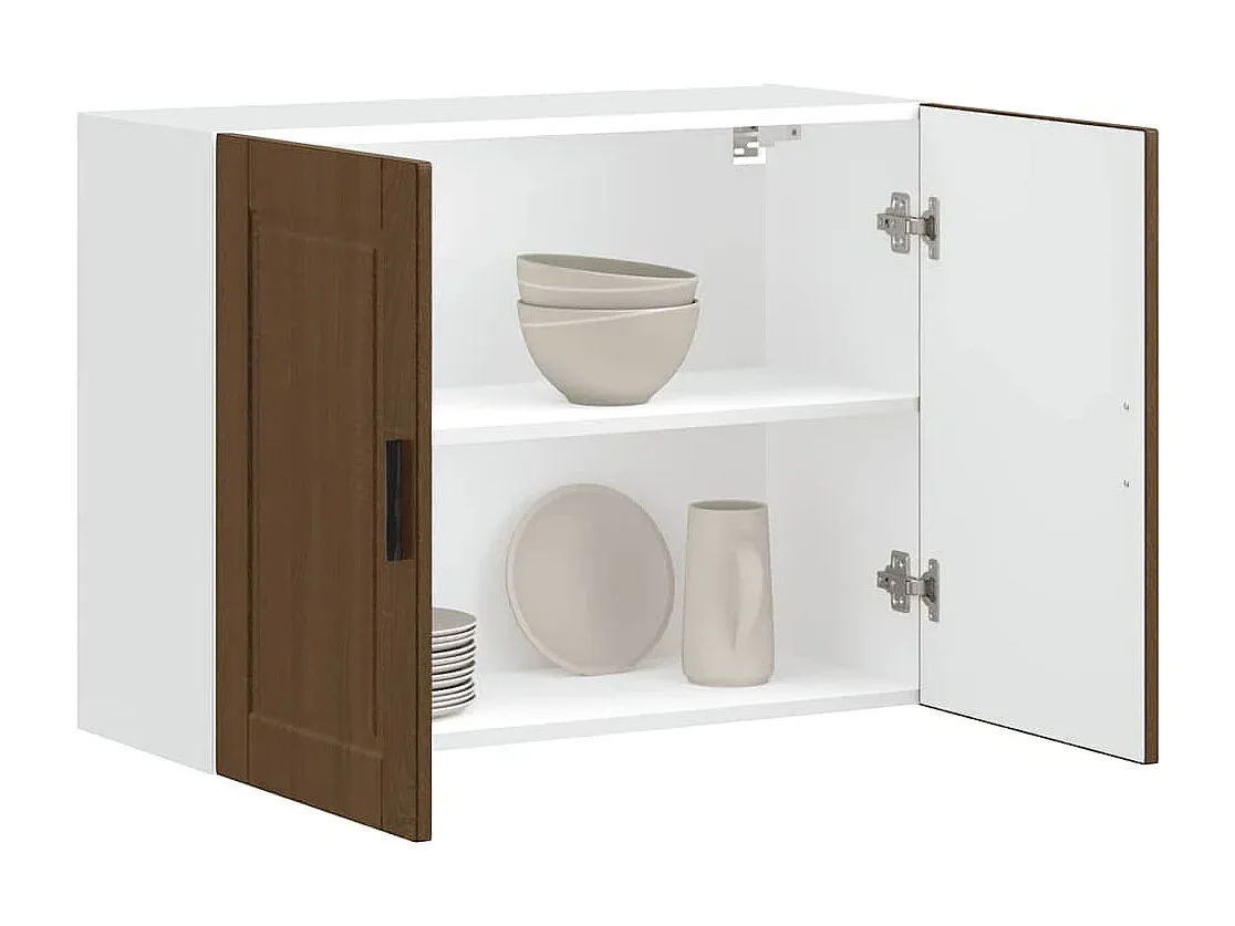 Wandregal für Küche in Holzoptik Eiche-Vibyogi