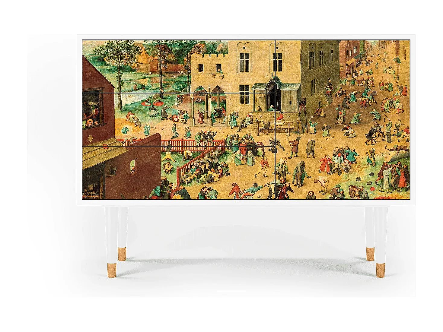Modernes Sideboard für Kinderzimmer, Weiß-Vibyogi