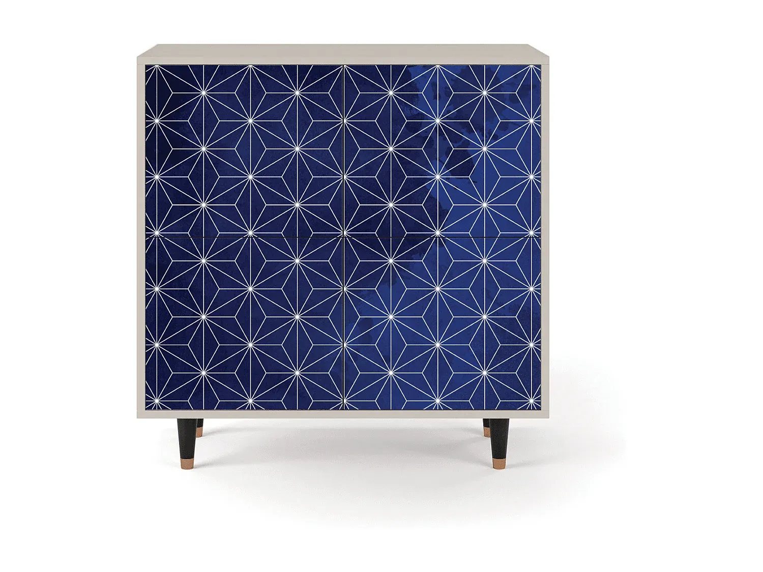 Sideboard in Sandoptik - Kompakte Größe 94x96x48 cm-Vibyogi