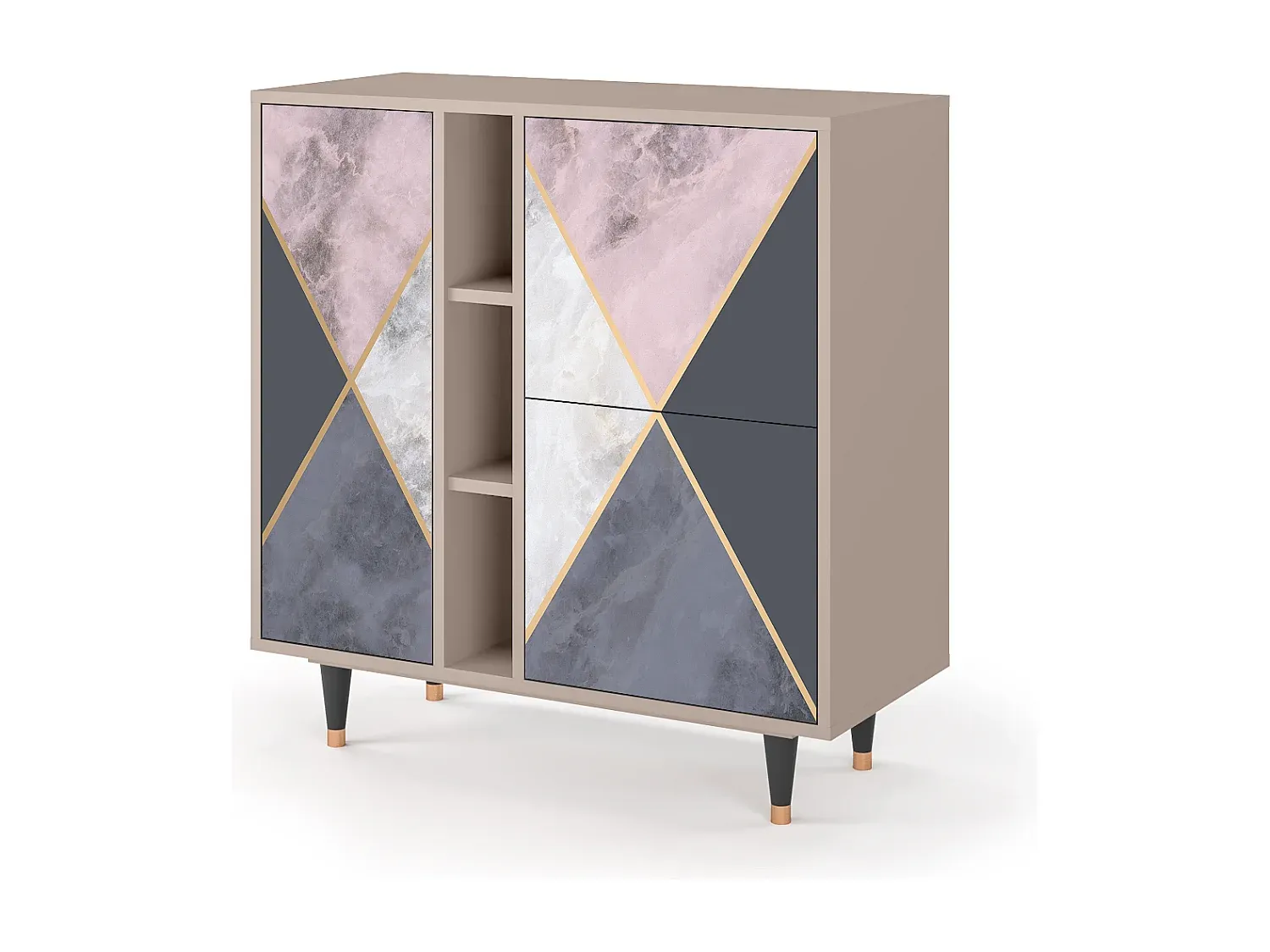 Elegantes Sideboard mit Stauraum - 95 cm breit-Vibyogi