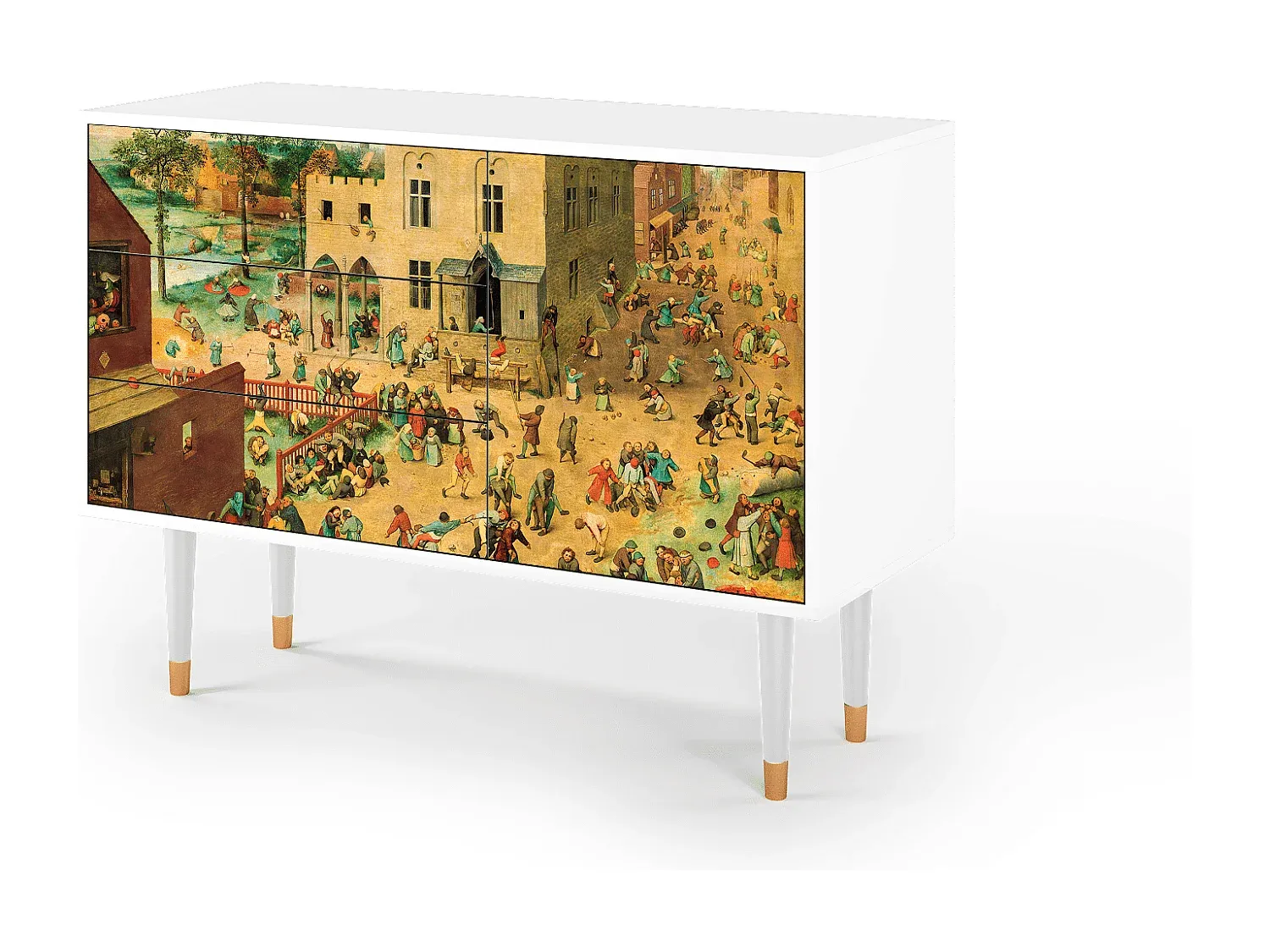 Modernes Sideboard für Kinderzimmer, Weiß-Vibyogi