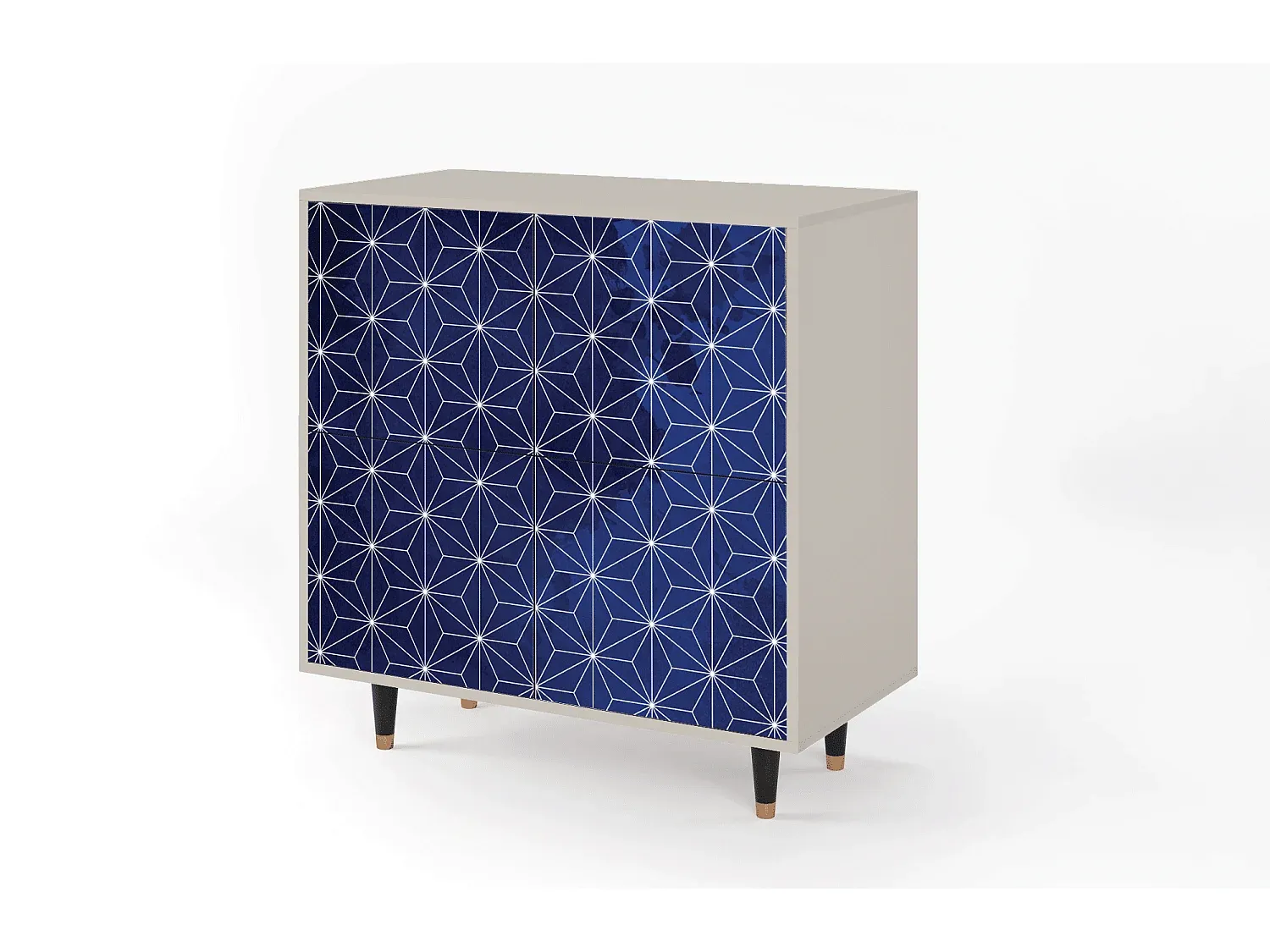 Sideboard in Sandoptik - Kompakte Größe 94x96x48 cm-Vibyogi