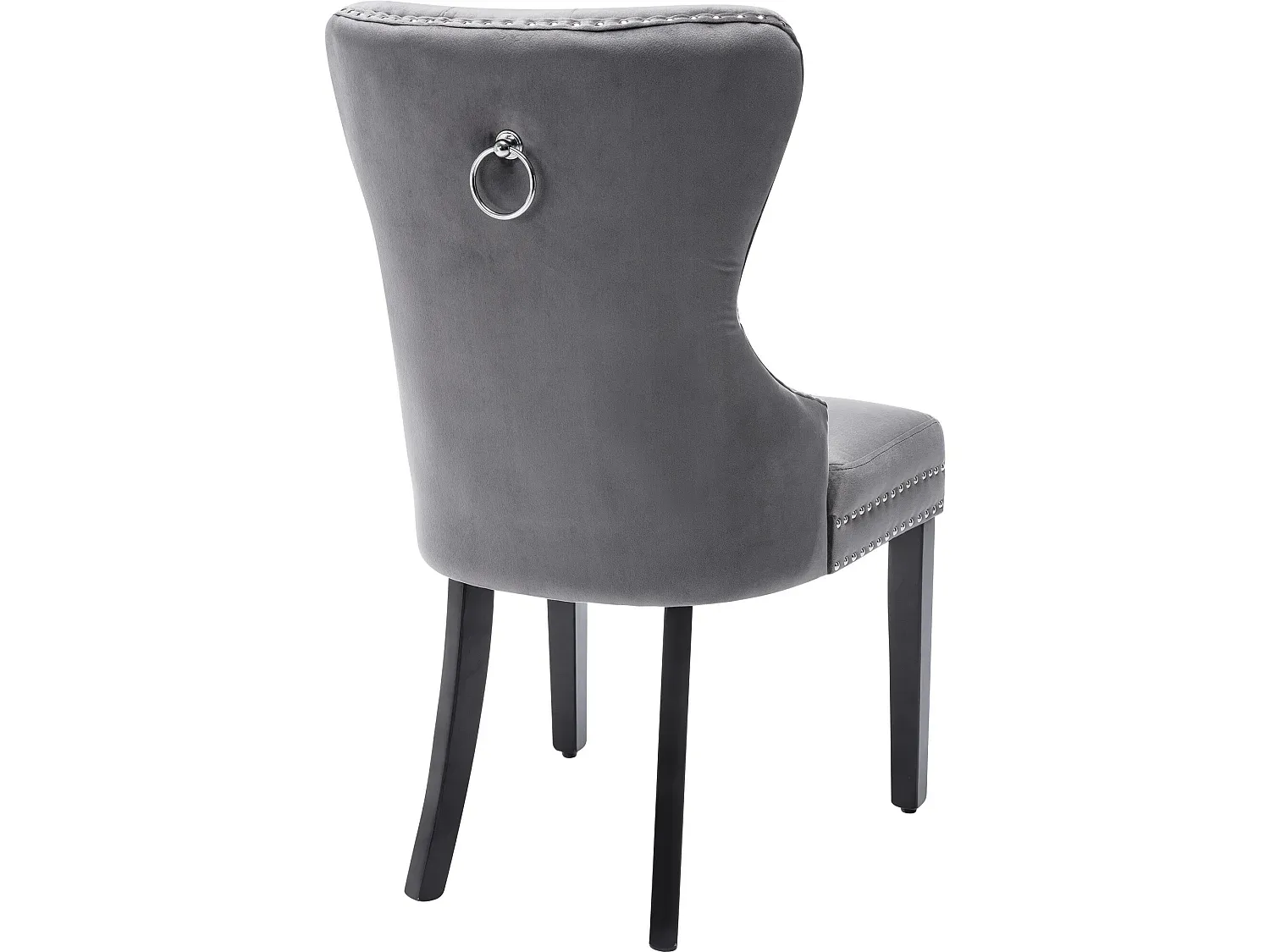 Elegante Stühle im Samtdesign mit Massivholzbeinen-Vibyogi