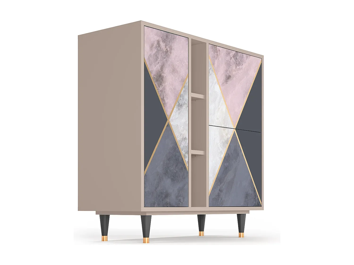 Elegantes Sideboard mit Stauraum - 95 cm breit-Vibyogi