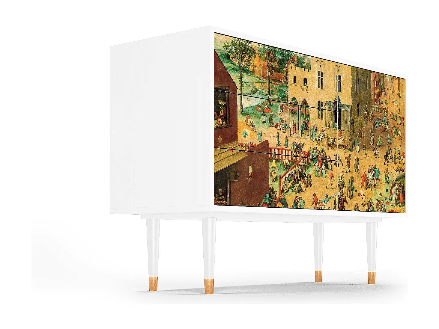 Modernes Sideboard für Kinderzimmer, Weiß-Vibyogi