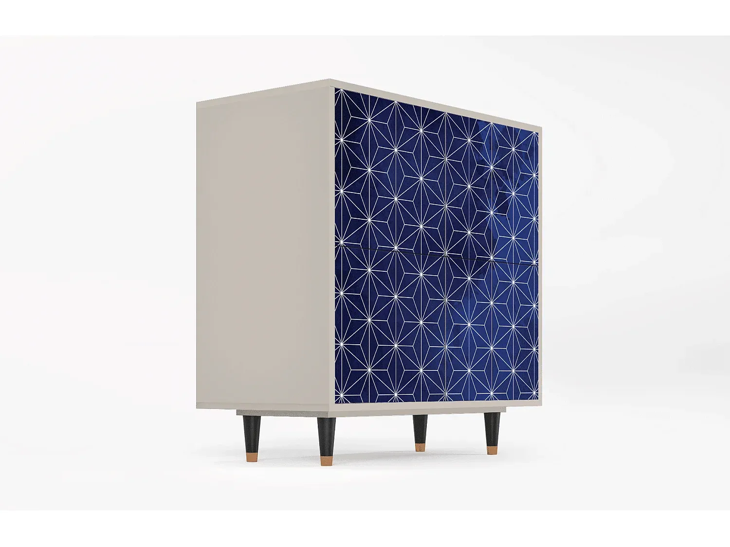 Sideboard in Sandoptik - Kompakte Größe 94x96x48 cm-Vibyogi