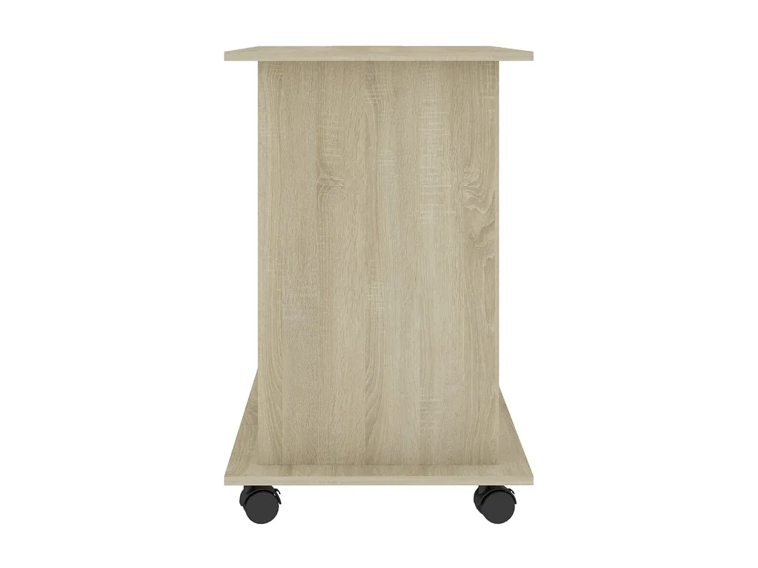 Moderner Arbeitstisch in Eichenoptik, 80x50x75 cm-Vibyogi