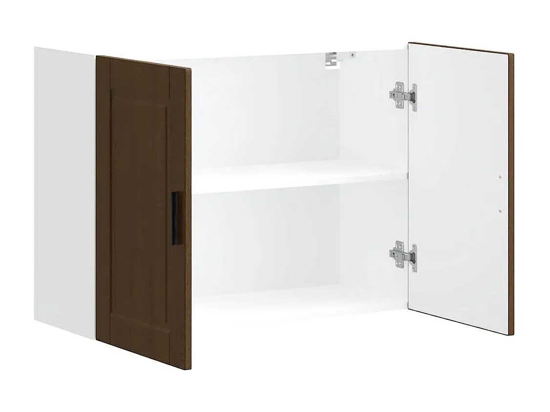 Wandregal für Küche in Holzoptik Eiche-Vibyogi