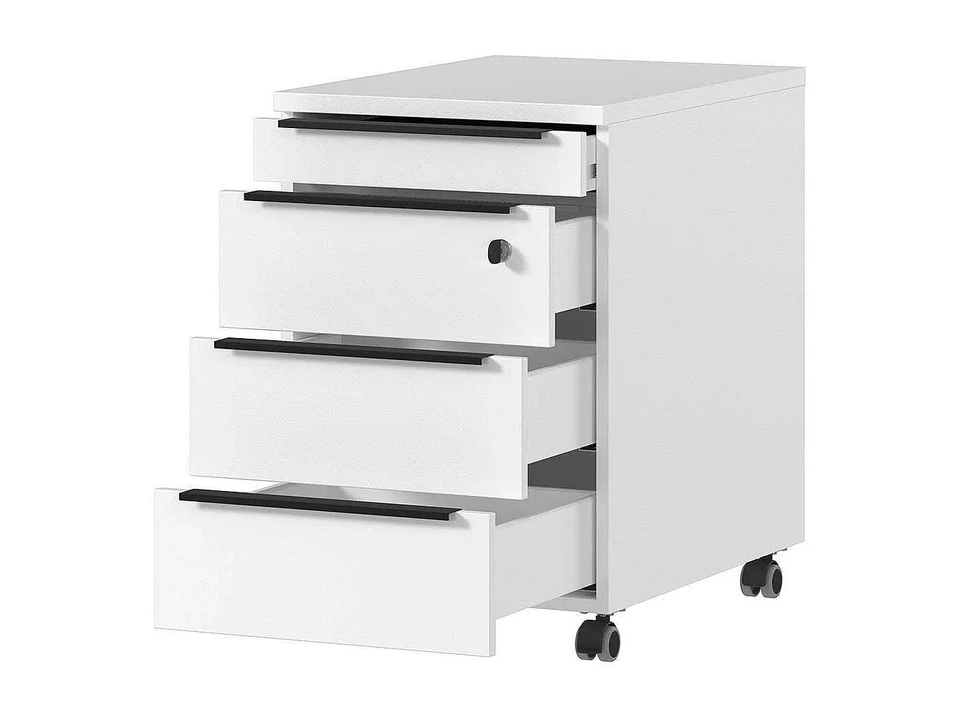 Höhenverstellbarer Schreibtisch mit Weißer Tischplatte-Vibyogi