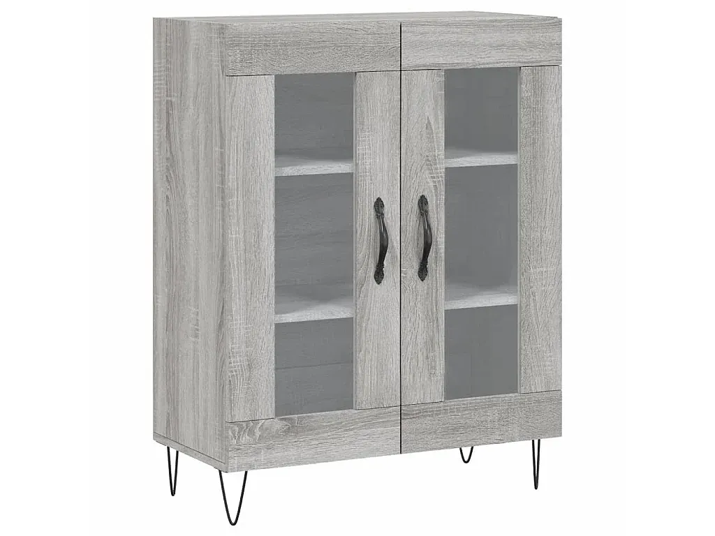 Moderner Grauer Sideboard aus Holzwerkstoff-Vibyogi