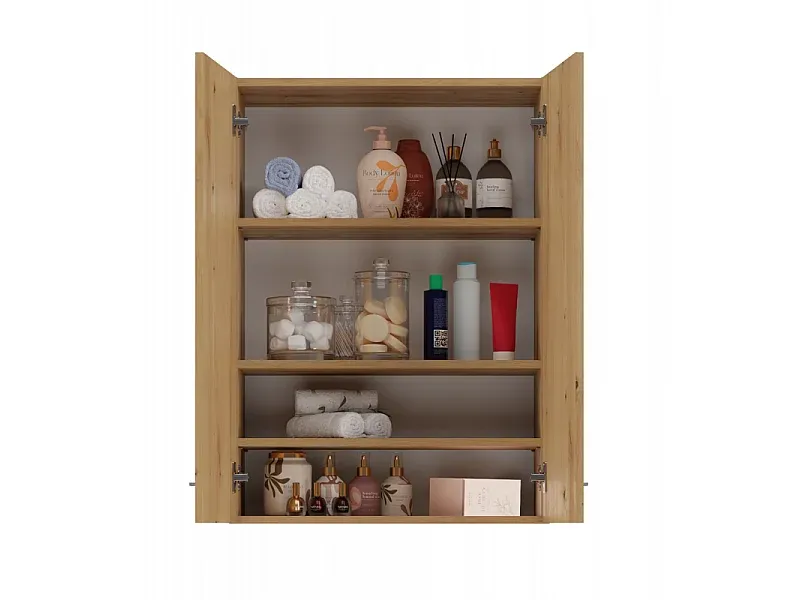 Hängeschrank Badezimmer Eiche 64x30x90 cm-Vibyogi