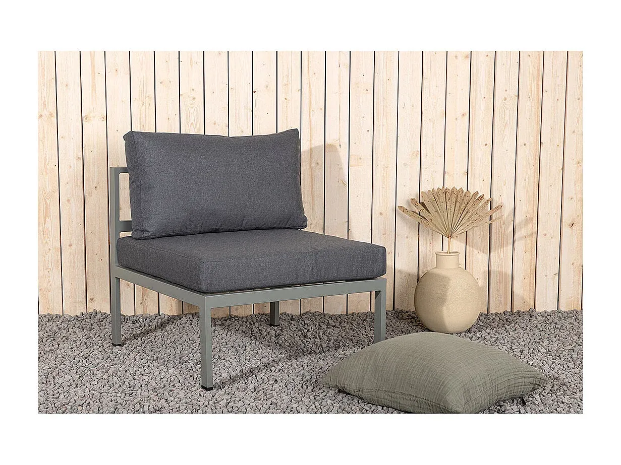 Modulares Gartensofa Segment in Khaki-Vibyogi