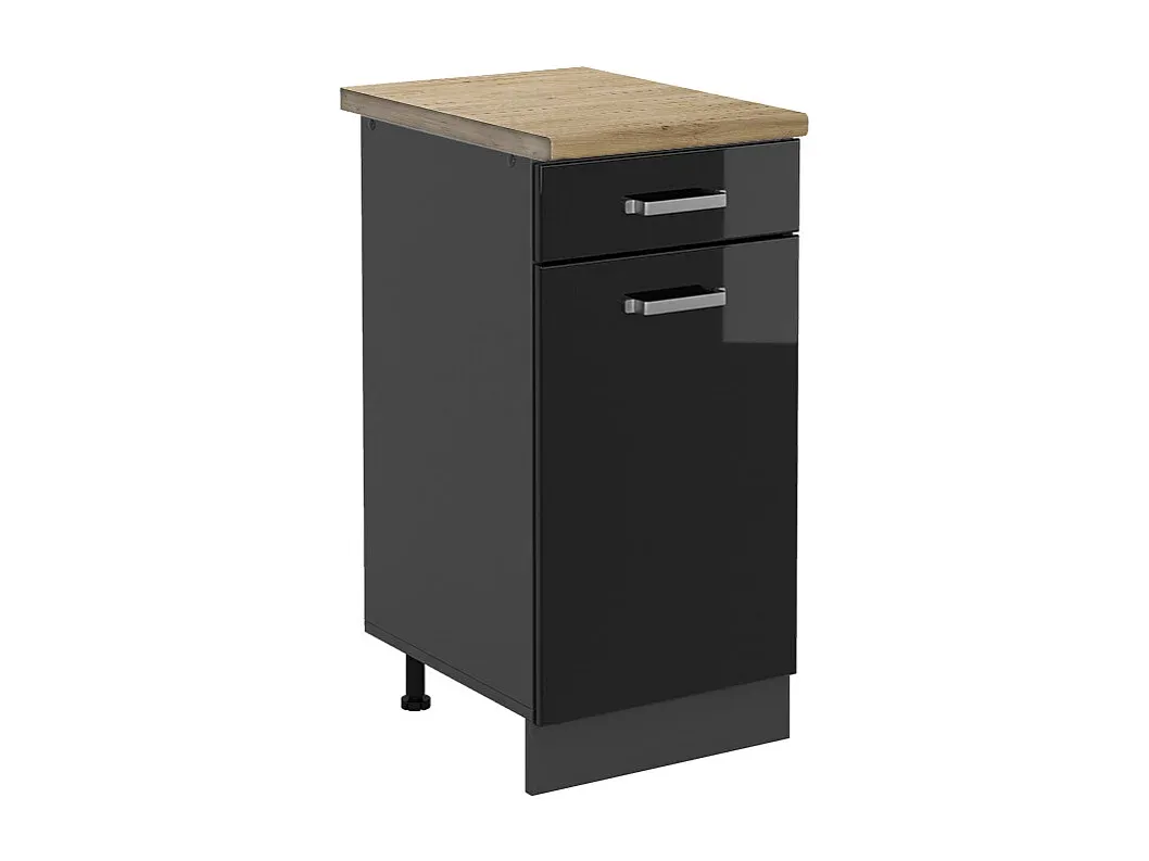 Moderner Küchenunterschrank aus Eichenholz, 40x60x81.6 cm