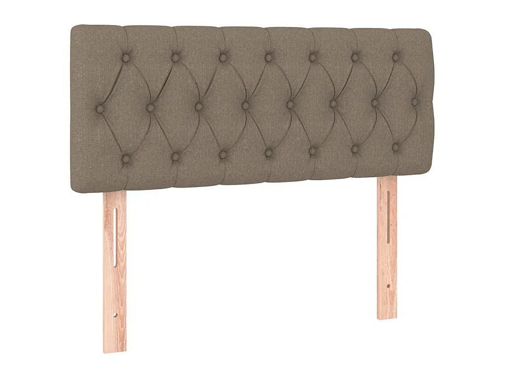 Verstellbares Stoffkopfteil in Taupe 100x78 cm