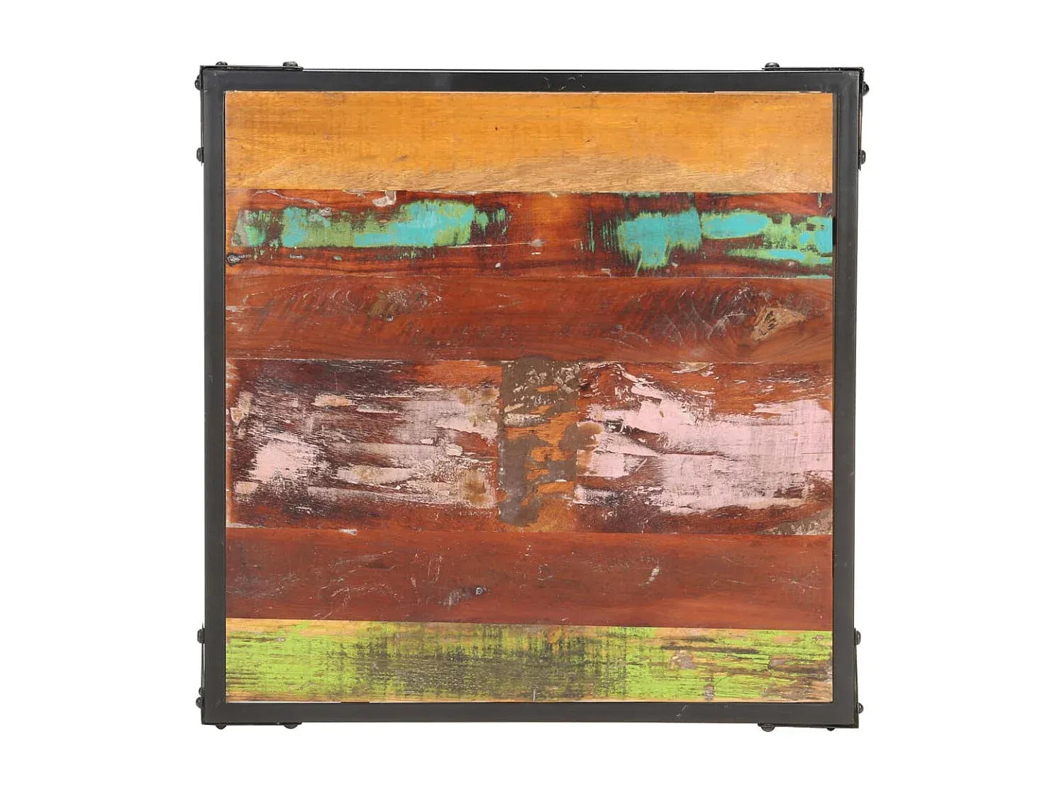 Massiver Altholz-Couchtisch 60x60x35 cm