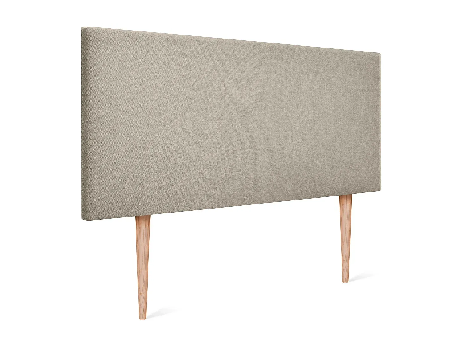 Stoff-Kopfteil Glatt mit Beinen, 90x105cm, Beige