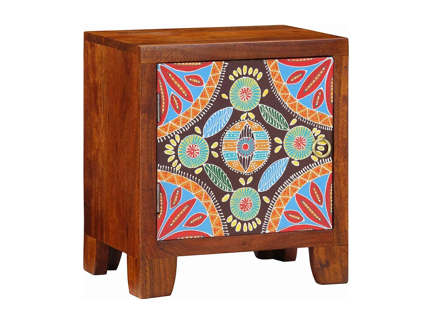 Kompakter Nachttisch aus Akazienholz