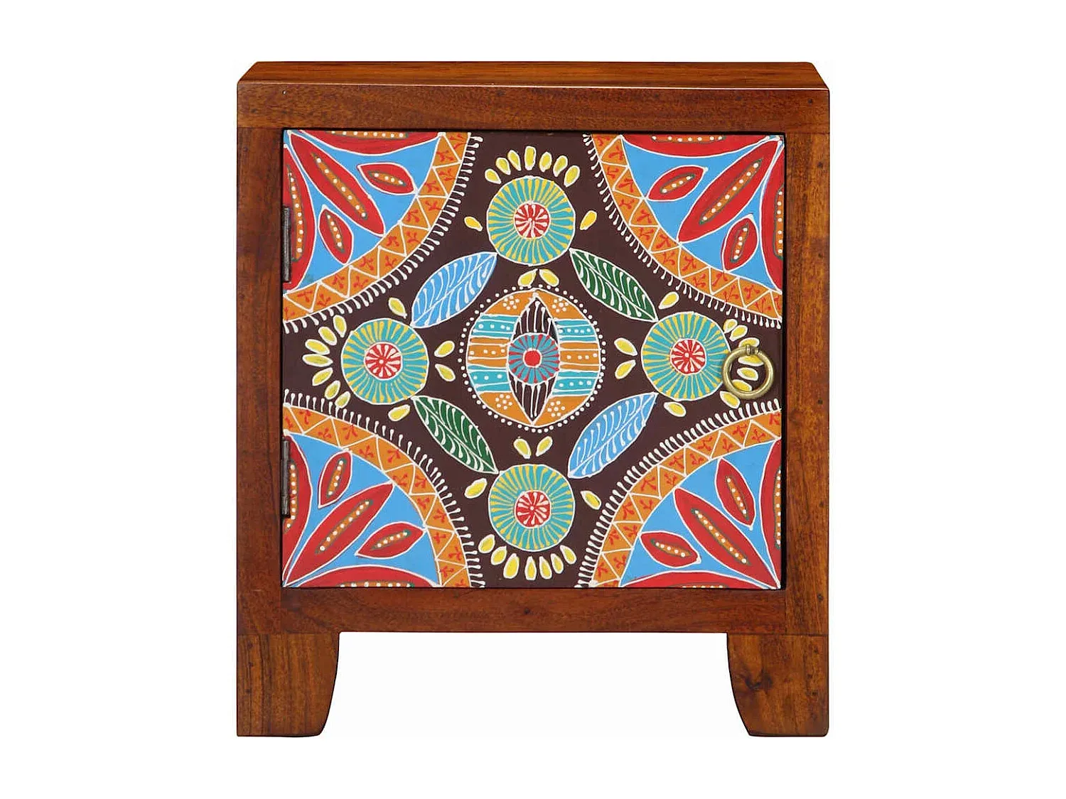 Kompakter Nachttisch aus Akazienholz