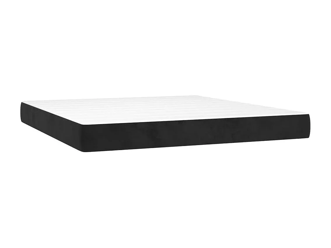 Elegantes Boxspringbett in Schwarz 180x200 cm aus Samt
