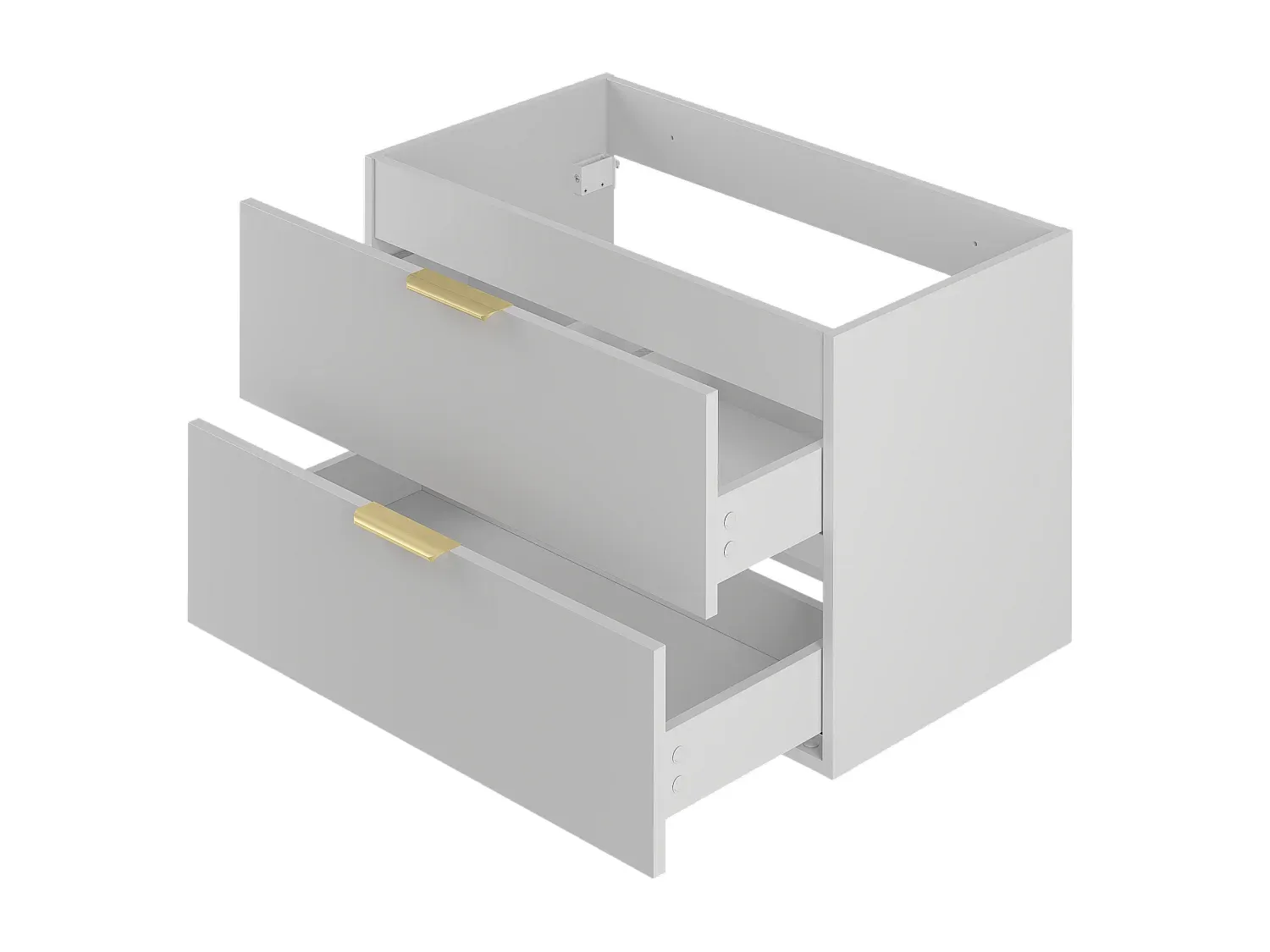 Moderner Waschbeckenunterschrank mit 2 Schubladen, 80 cm